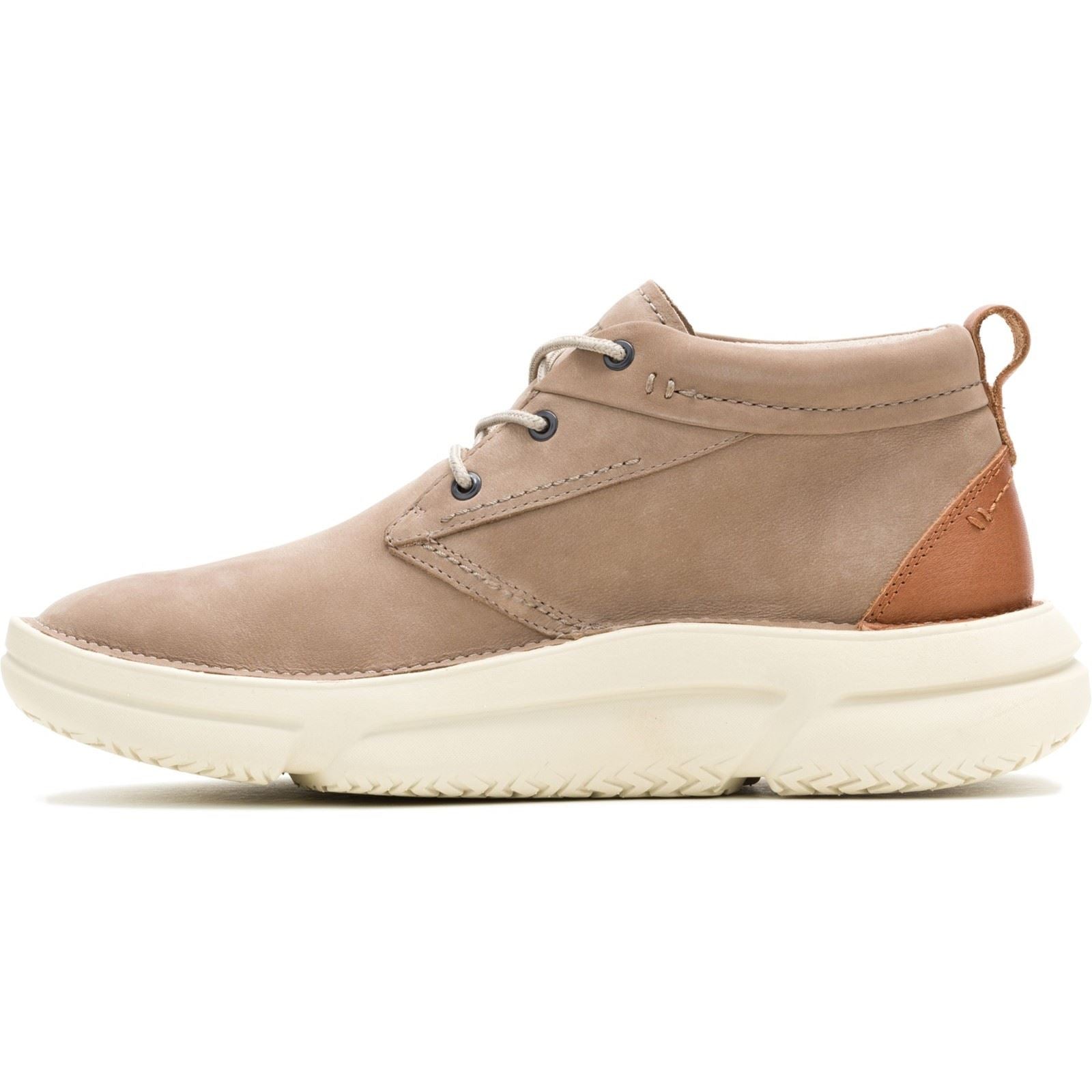 Hush Puppies Baylor Bottes En Cuir Grises Pour Hommes