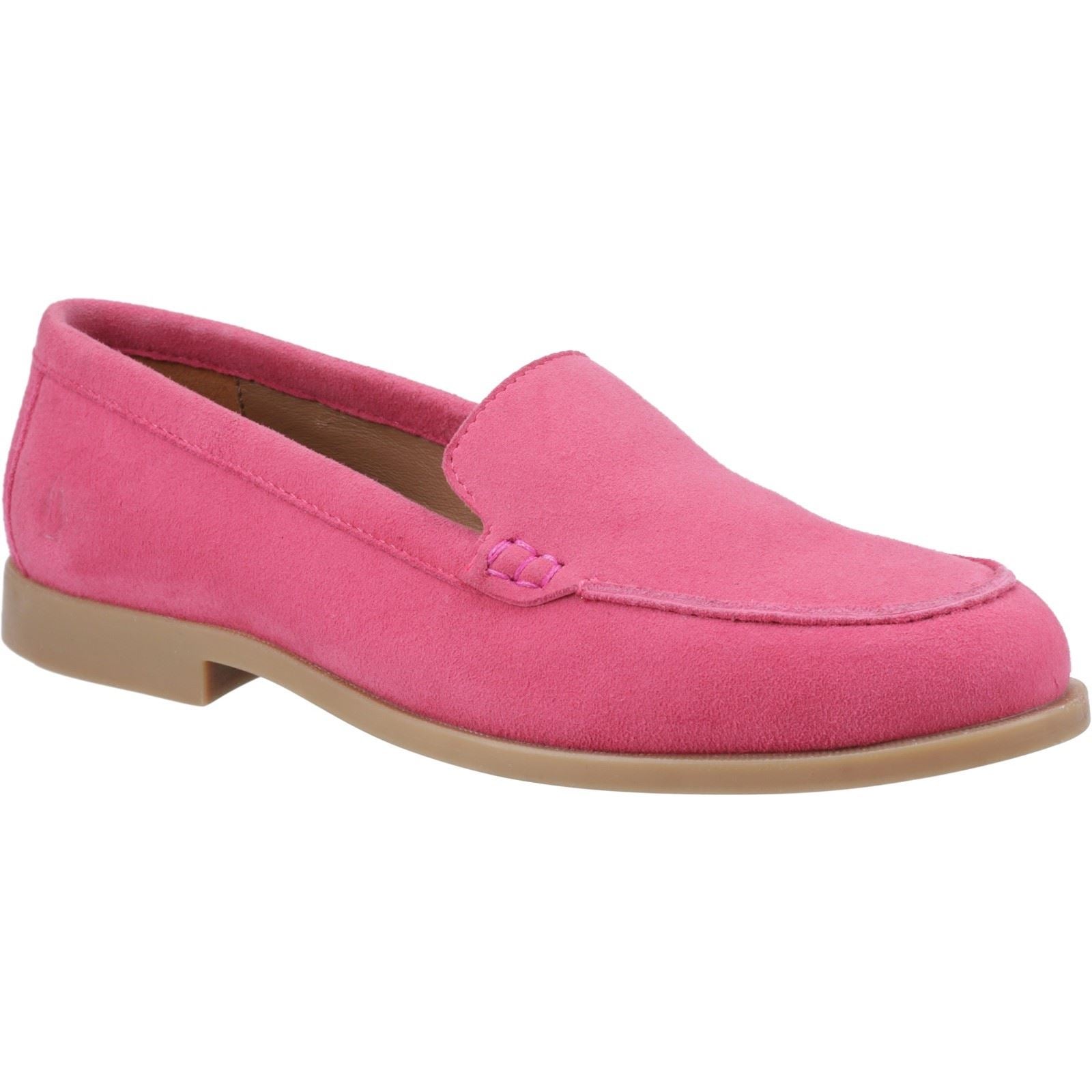 Hush Puppies Natasha Chaussures Plates Roses En Cuir Pour Femme