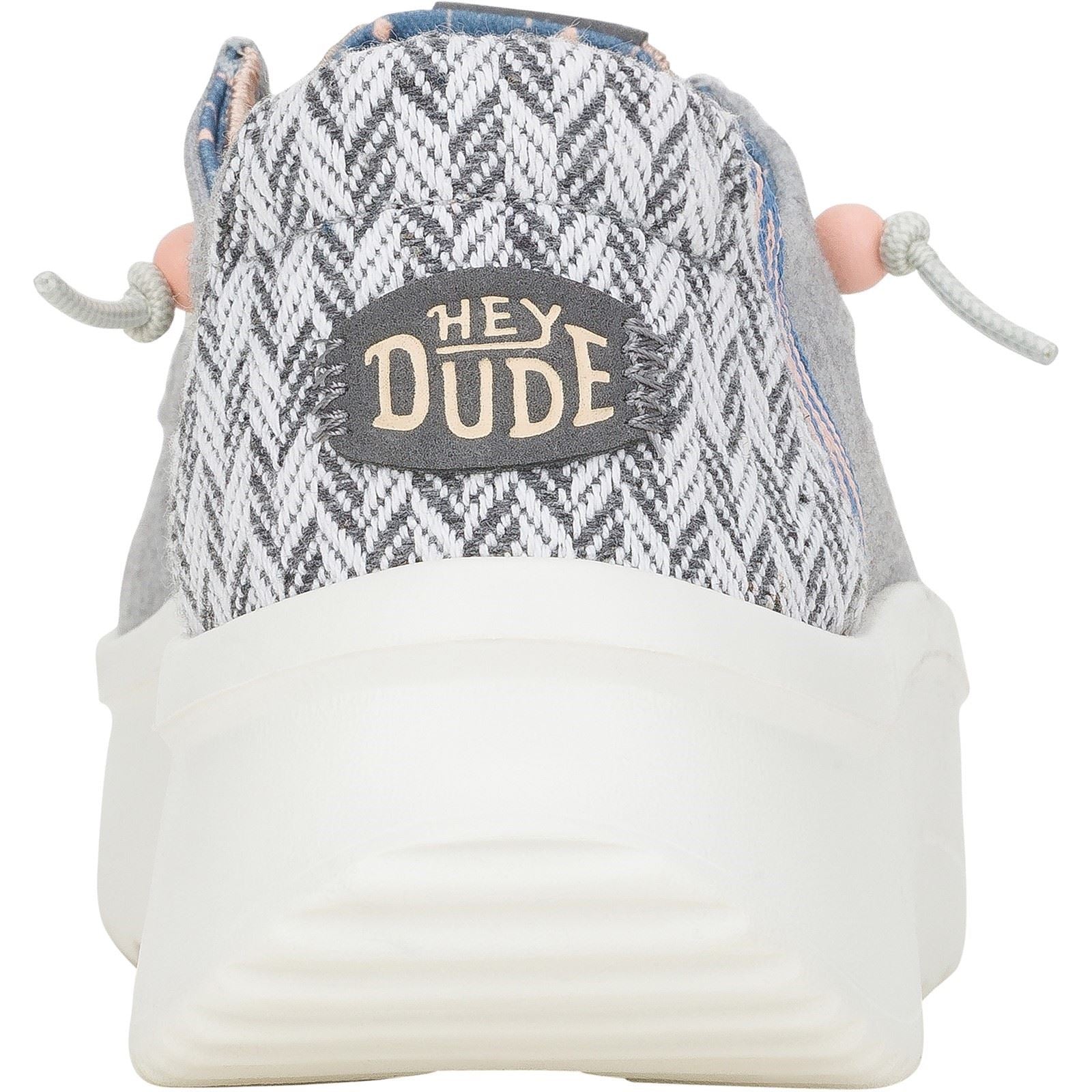 HEYDUDE Wendy Peak Chambray Woven Loafers Gris En Polyester Pour Femmes