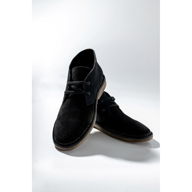 Hush Puppies Samuel Bottes Noires En Daim Pour Homme