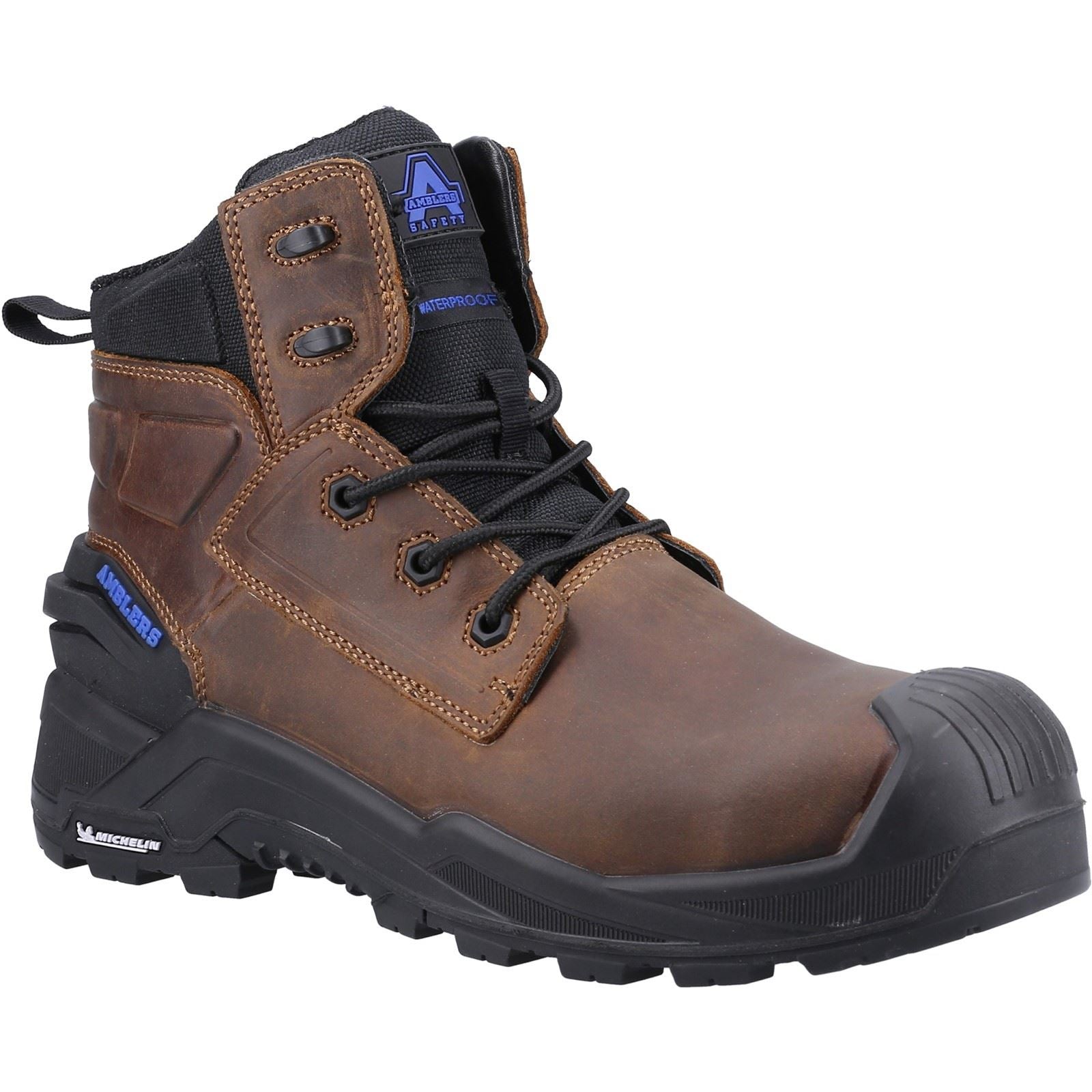 Amblers Safety  Bottes De Sécurité En Cuir Marron 980C