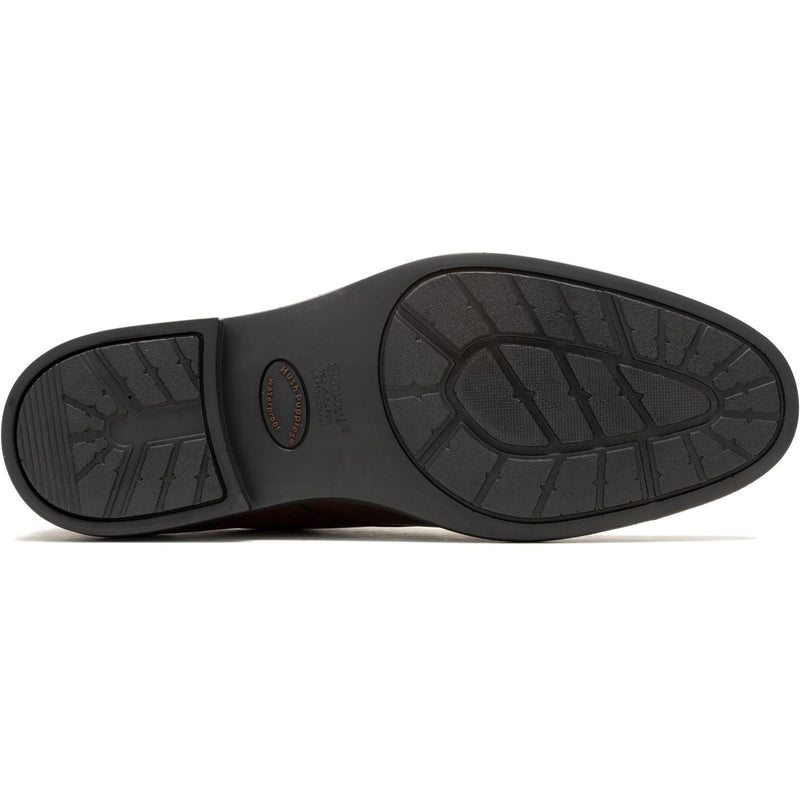 Hush Puppies Banker Chaussures En Cuir Marron À Lacets Pour Homme