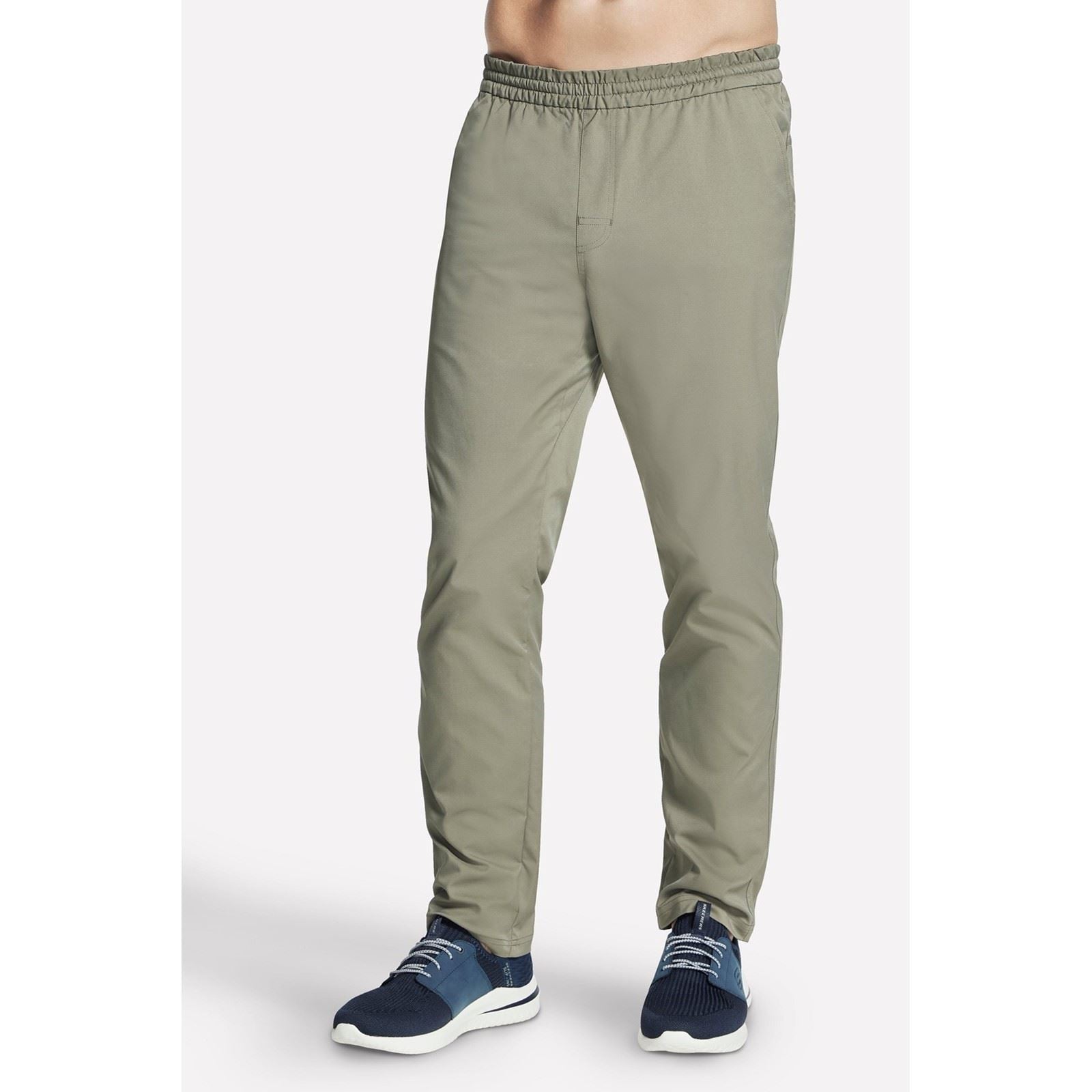 Skechers Performance Pant Downtown Classic Pantalons De Jogging En Polyester Pour Hommes En Olive