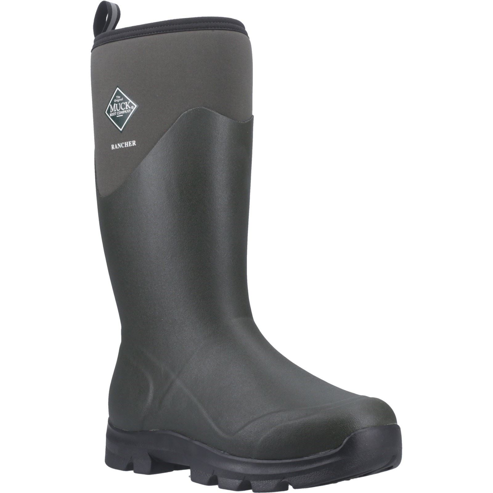 Muck Boots Rancher Bottes Hautes D'hiver Pour Hommes En Caoutchouc, Olive Poussiéreux/noir