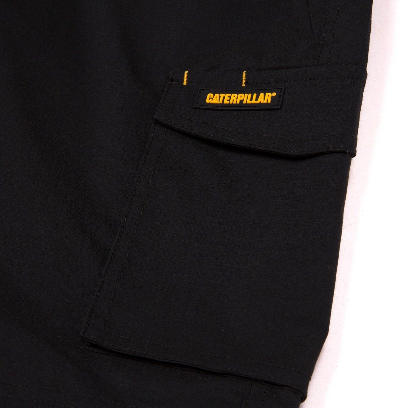 Caterpillar Nexus Stretch Shorts De Travail Noirs En Coton Pour Homme
