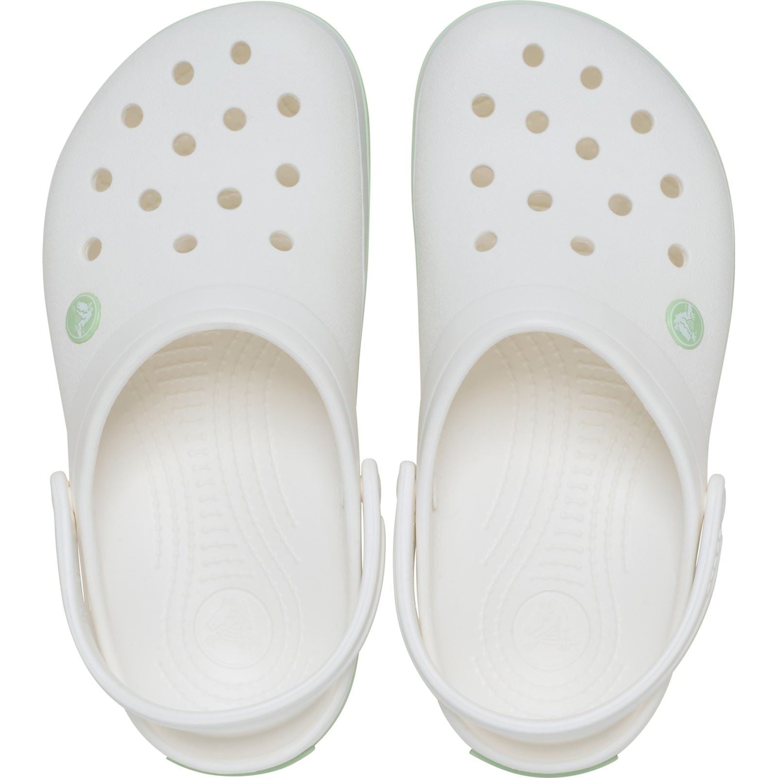 Crocs Crocband Sabots Eva Femme Blanc/Vert Serein
