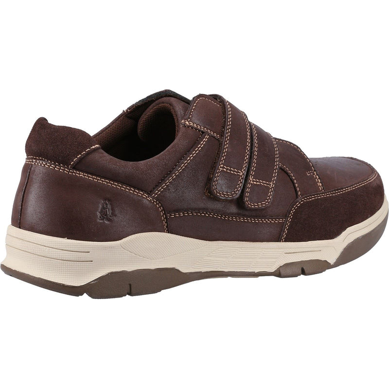 Hush Puppies Fabian Double Strap Mocassins Marron En Cuir Pour Hommes