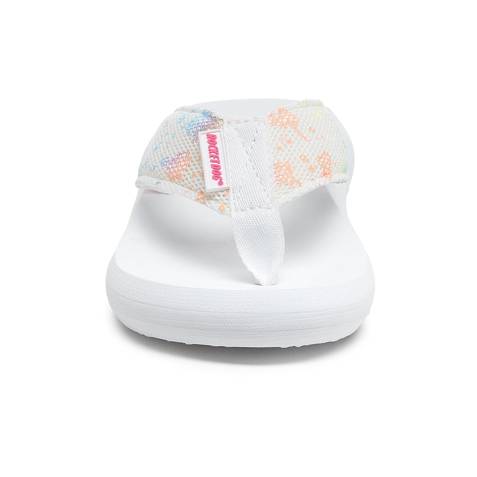 Rocket Dog Spotlight Barker Sandales Blanches En Tissu Pour Femmes