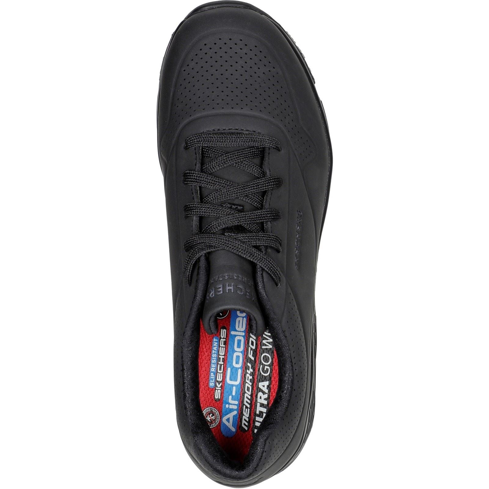 Skechers Workwear Work Relaxed Fit: Uno SR Baskets De Sécurité Noires Pour Femmes