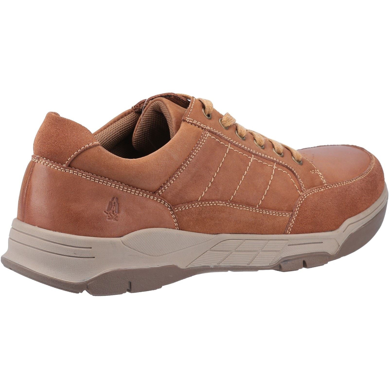 Hush Puppies Finley Chaussures En Cuir Pour Homme À Lacets De Couleur Beige