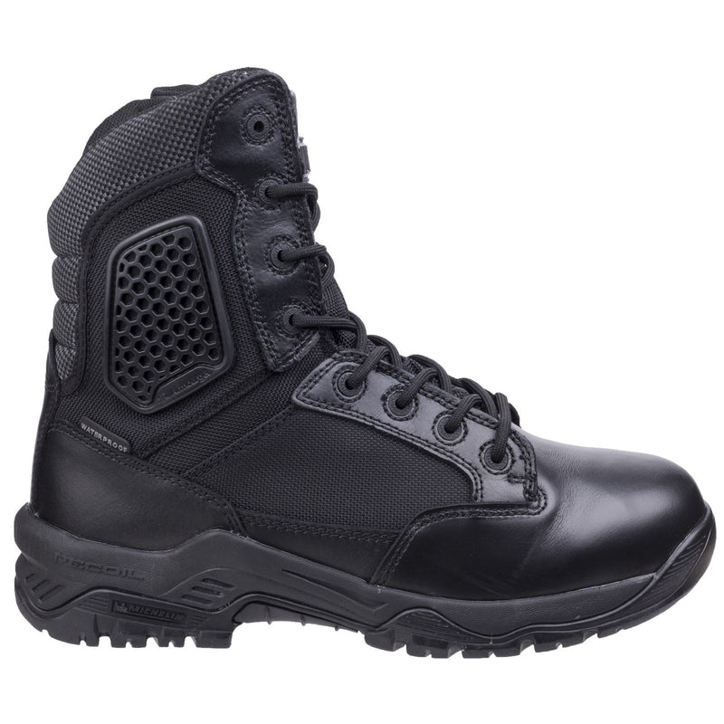 Magnum  Bottes De Sécurité En Cuir Noir À Fermeture Éclair Latérale Strike Force 8.0 Wp