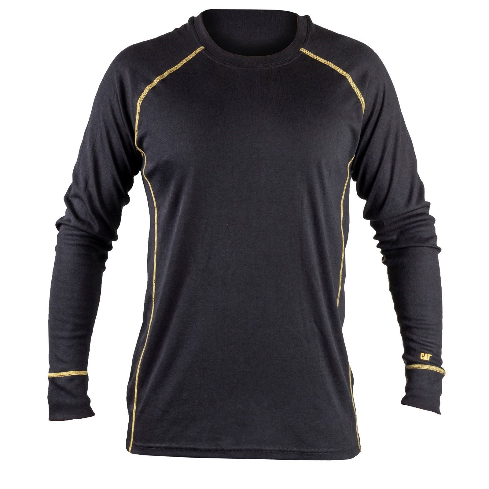 Caterpillar Thermo Chemise De Base Noire Pour Homme En Polyester