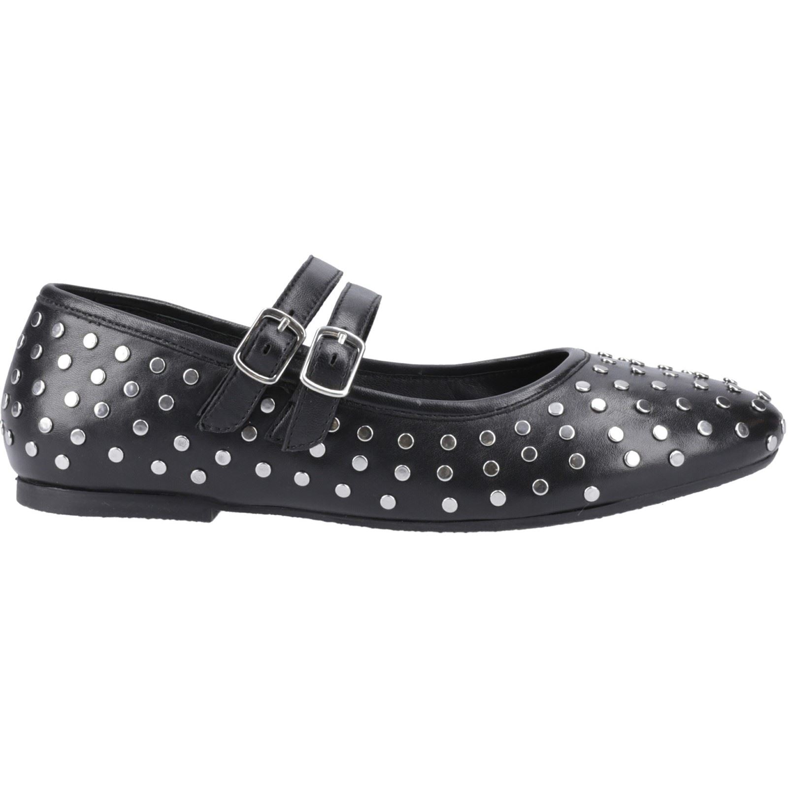 Hush Puppies Nixie Chaussures Noires Pour Femmes En Cuir