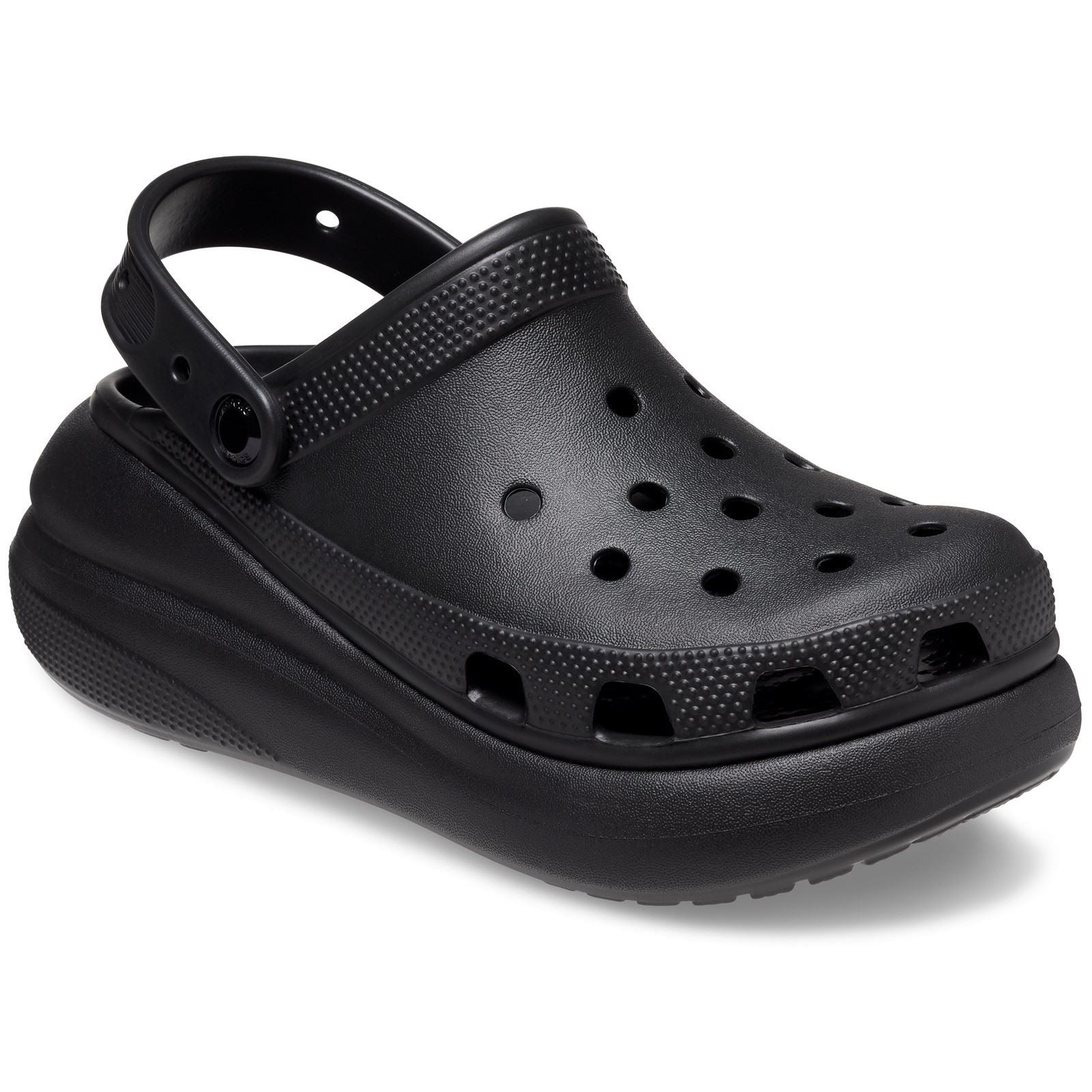 Crocs Classic Crush Les sabots noirs pour femmes Eva