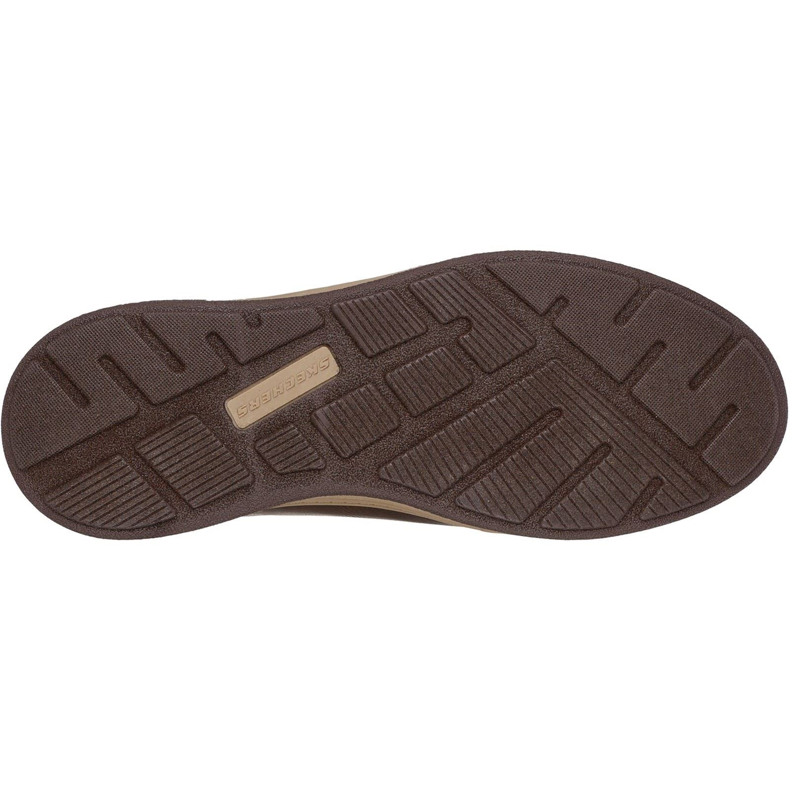 Skechers Cavell Sparkman Chaussures À Lacets En Chocolat Pour Hommes En Polyuréthane