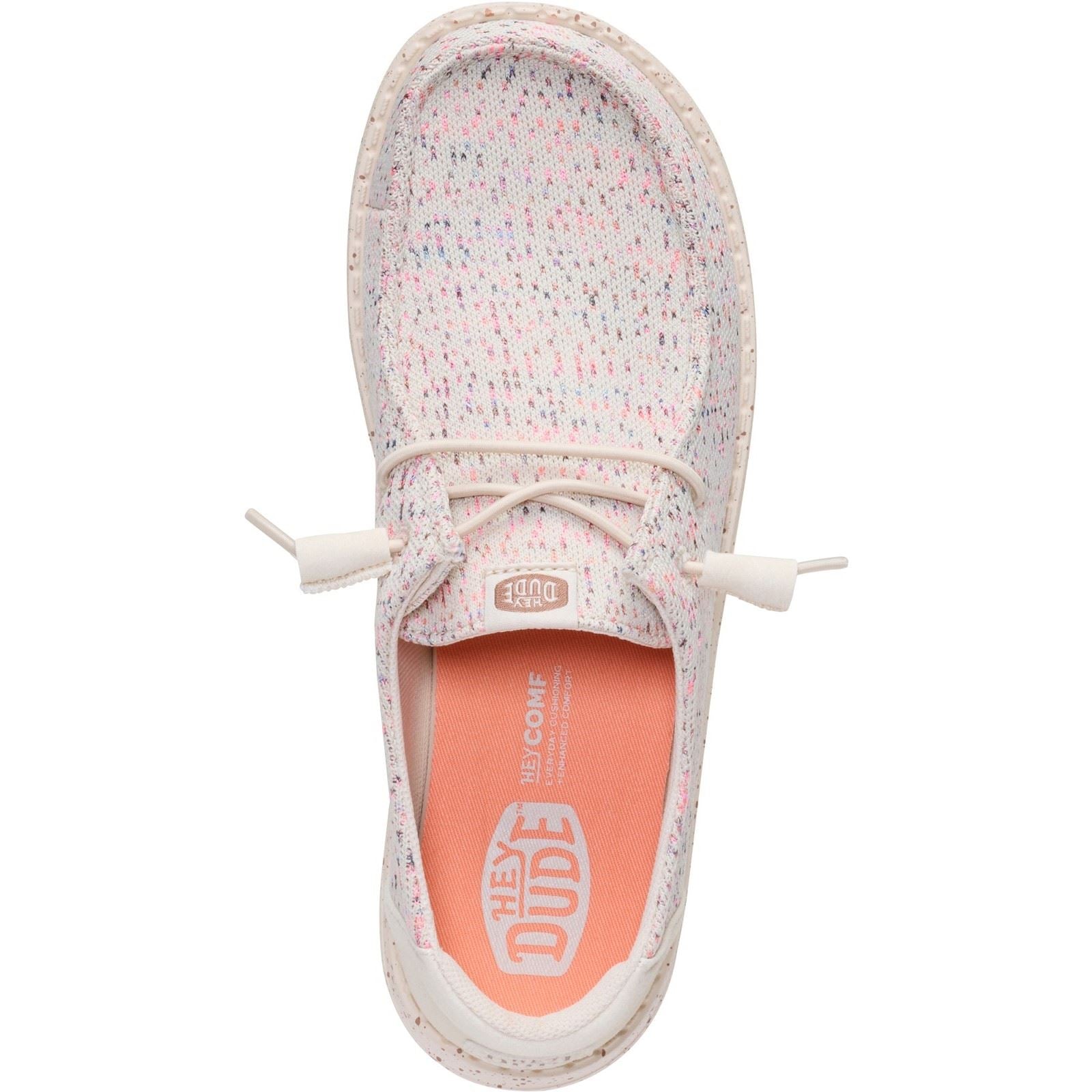 HEYDUDE Wendy Stretch Mocassins En Polyester Pour Femmes Taupe/Multi