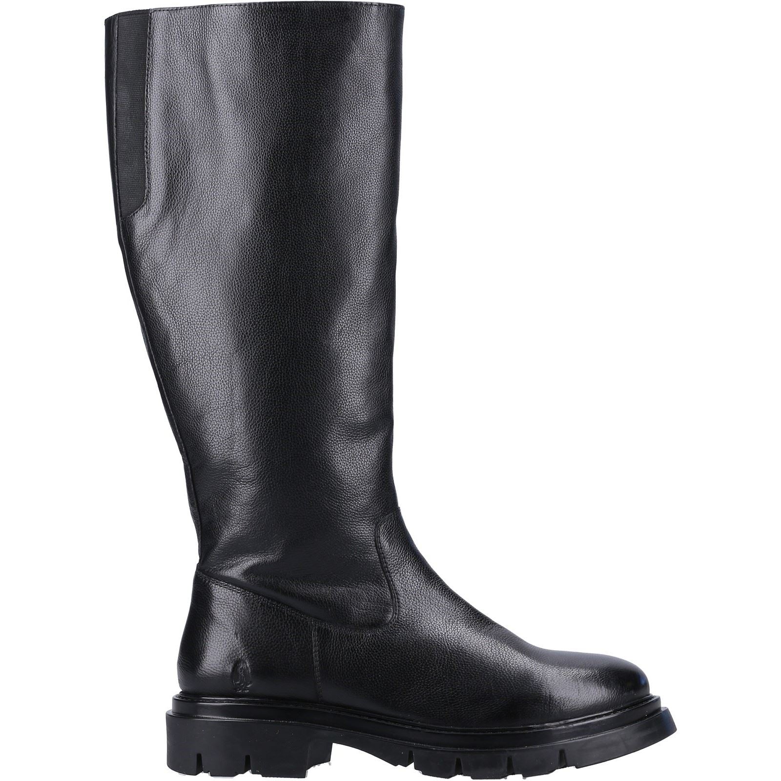 Hush Puppies Rowan Bottes Noires En Cuir Pour Femmes