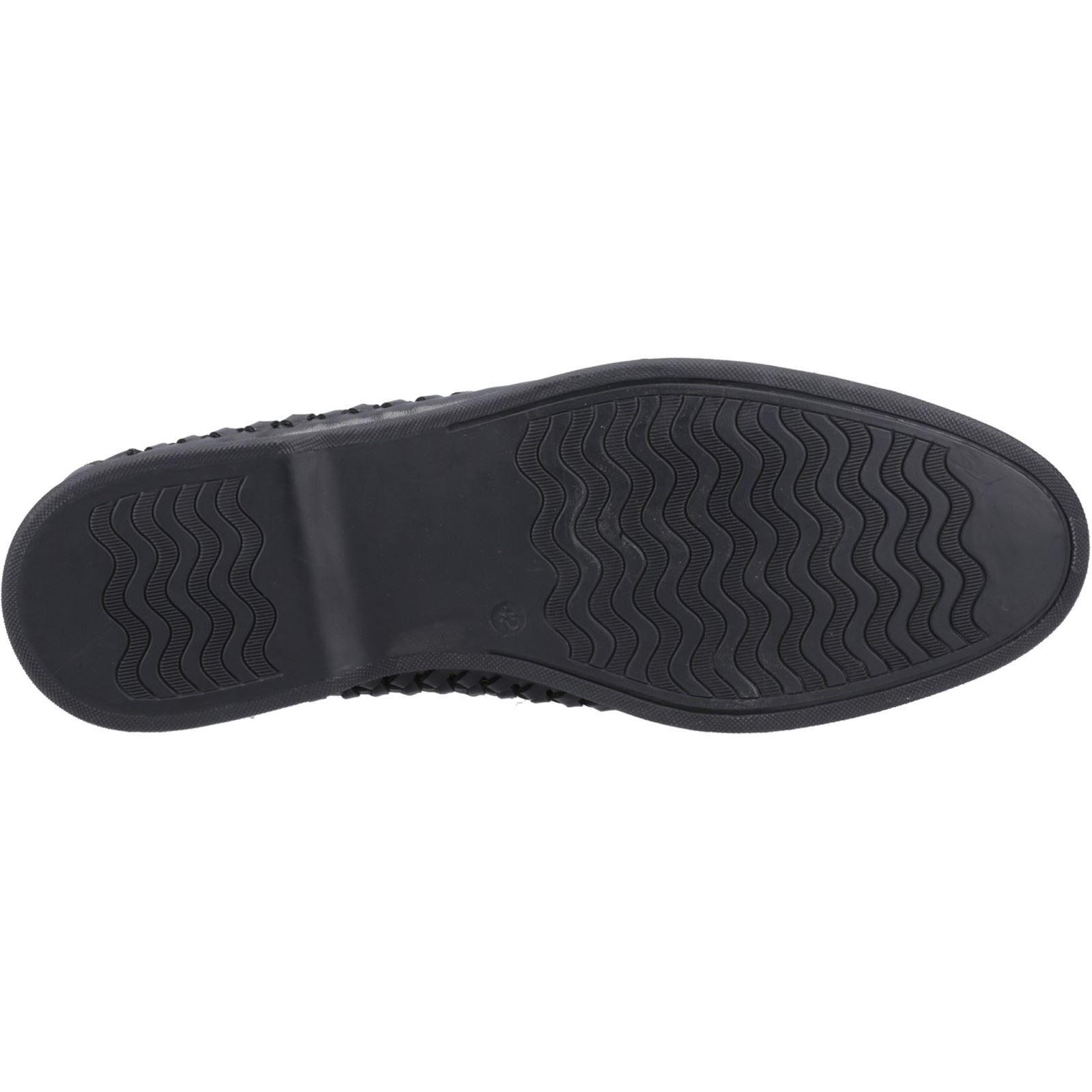 Hush Puppies Bowie Mocassins Noirs En Cuir Pour Hommes