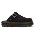 Dr. Martens Sabots En Daim Noir Zebzag.