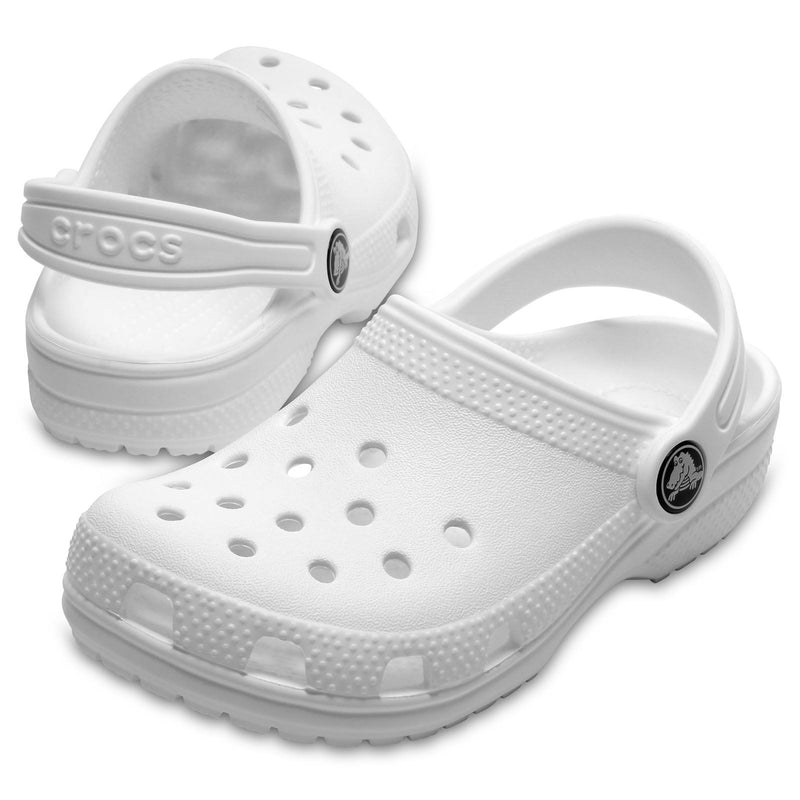Crocs Kids' Classic Clog Mocassins Blancs En Thermoplastique