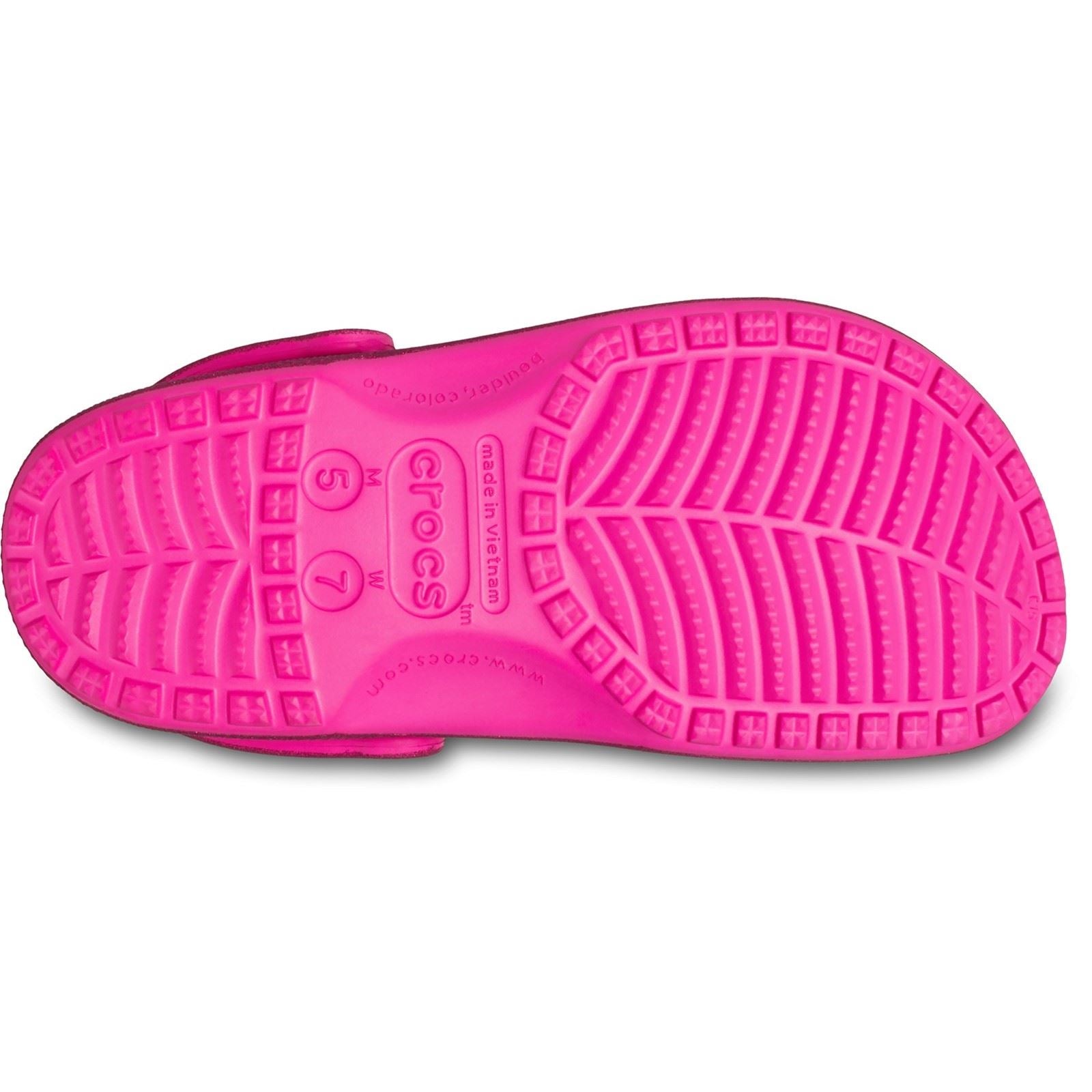 Crocs Classic Glitter Sabots écrasés Rose en Thermoplastique