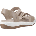Hush Puppies Susanna Sandales Pour Femmes En Cuir Taupe
