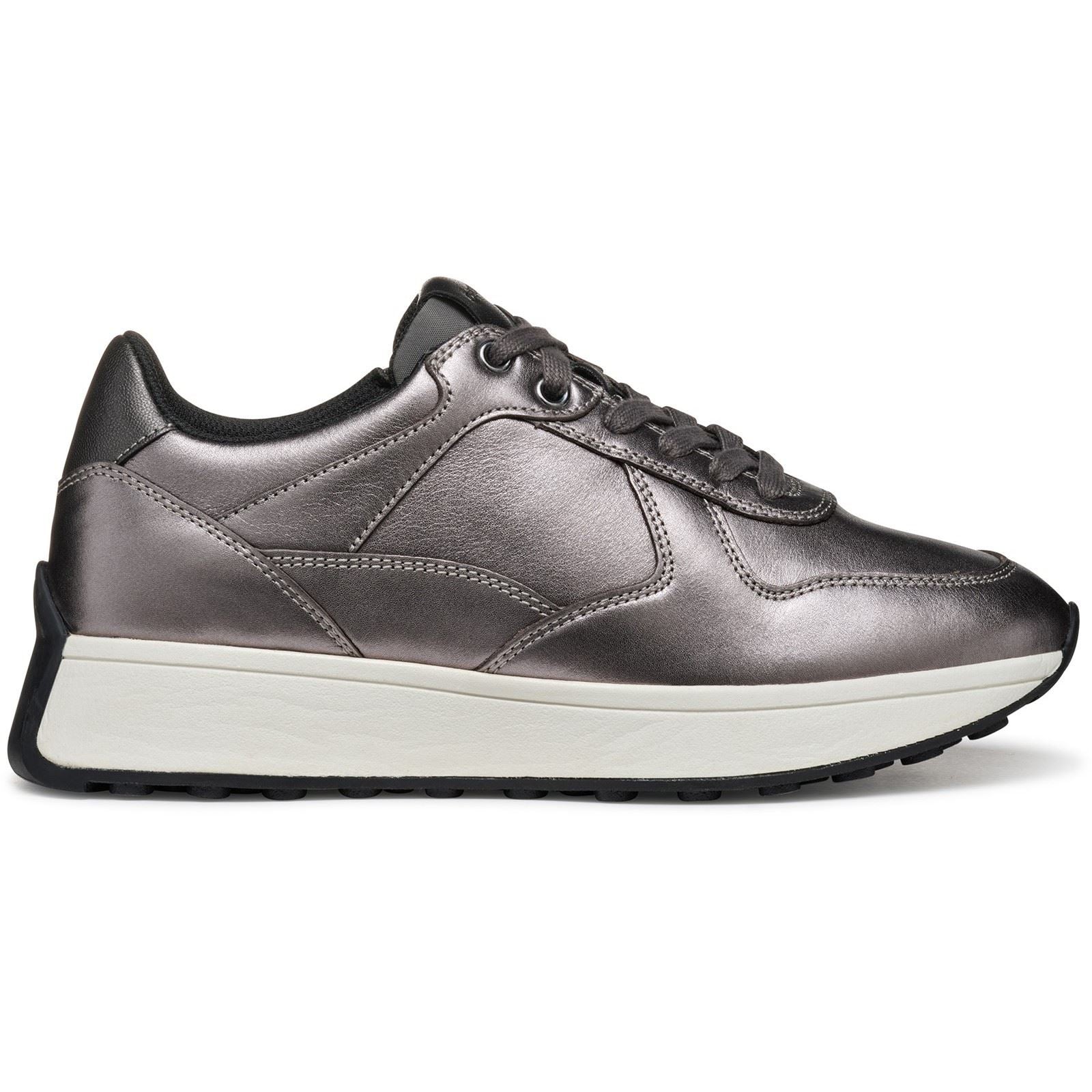Geox D Amabel A Baskets De Tir En Cuir Pour Femmes