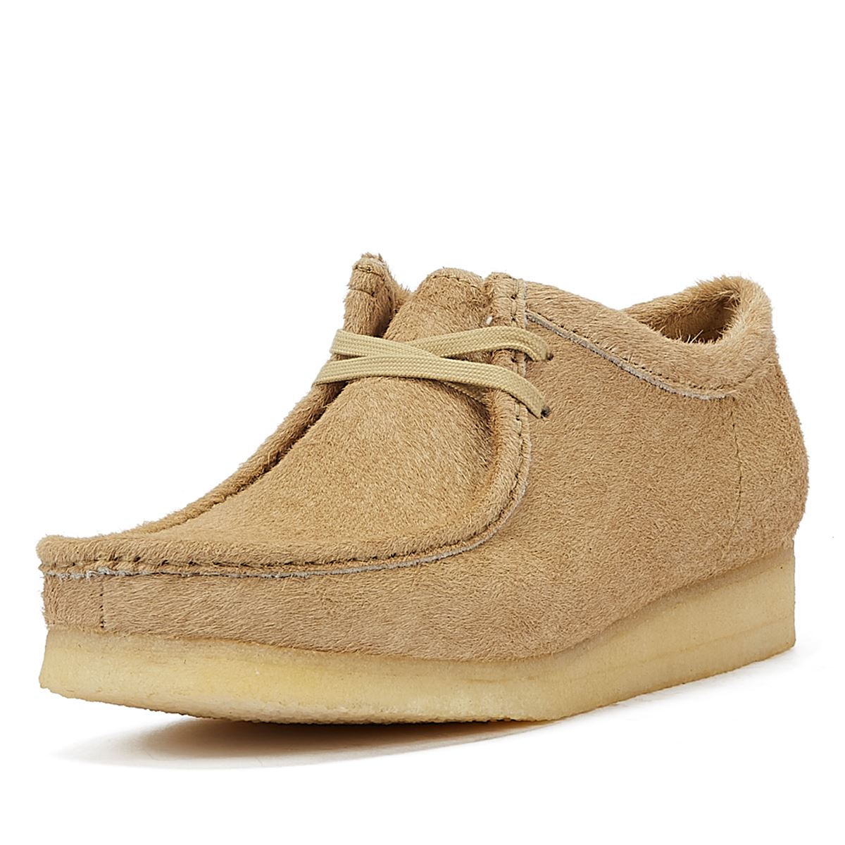 Clarks Originals Chaussures À Lacets Wallabee En Cuir Pour Hommes Couleur Érable