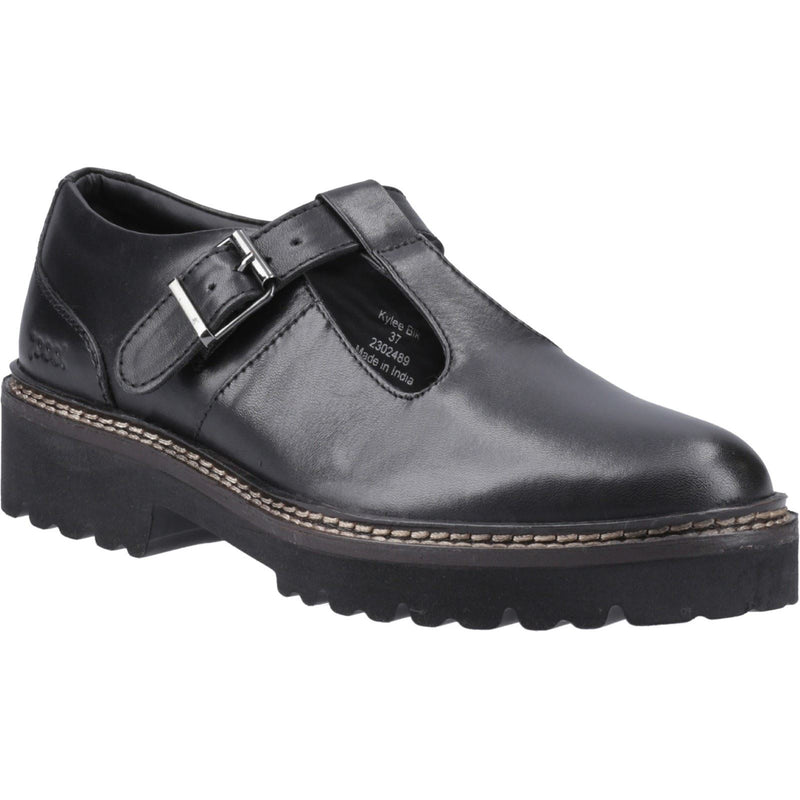 Pod Kylee Chaussures Noires En Cuir Pour Femmes
