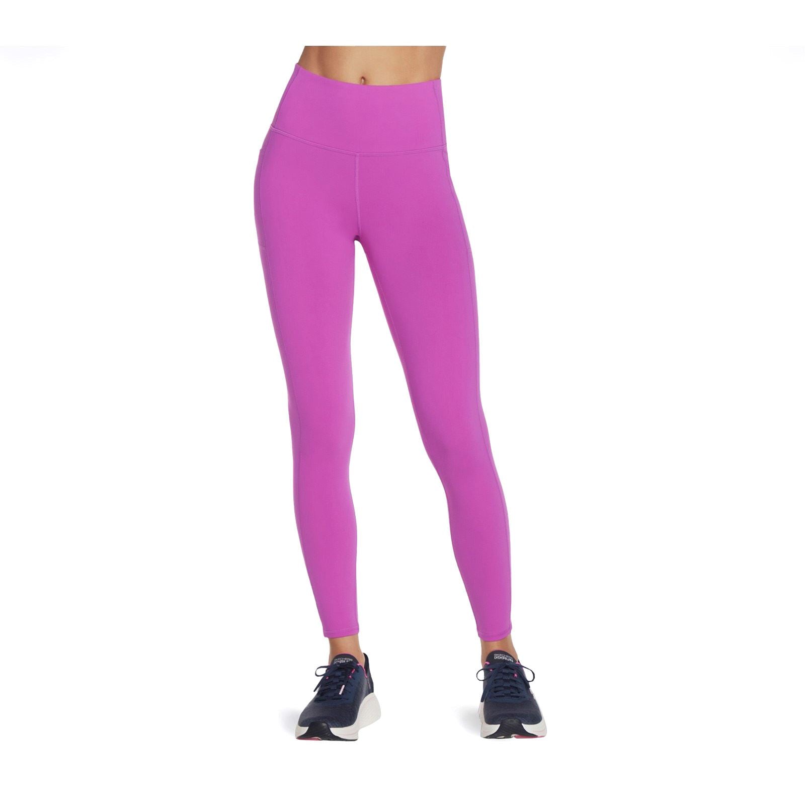 Skechers Performance GOWALK Wear High Waisted Leggings De Sport En Nylon Pour Femmes Violet Vif