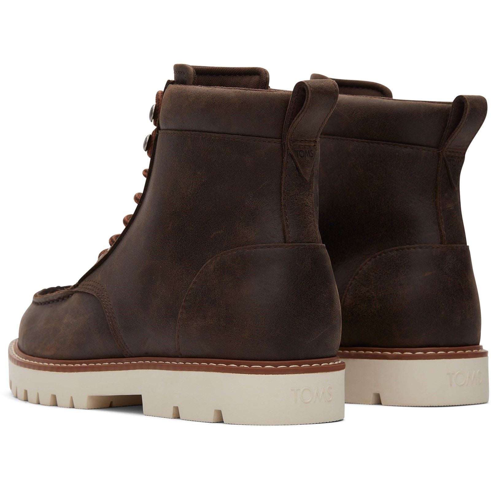 TOMS Palomar Bottes En Cuir Pour Hommes De Couleur Marron Foncé