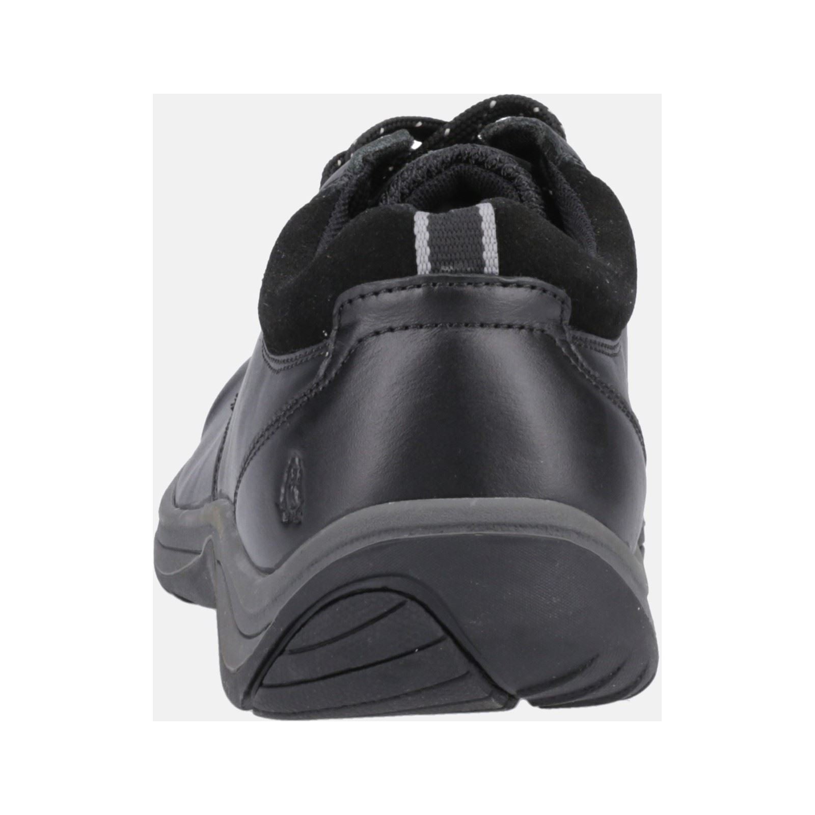 Hush Puppies Derek Chaussures En Cuir Noir À Lacets Pour Hommes