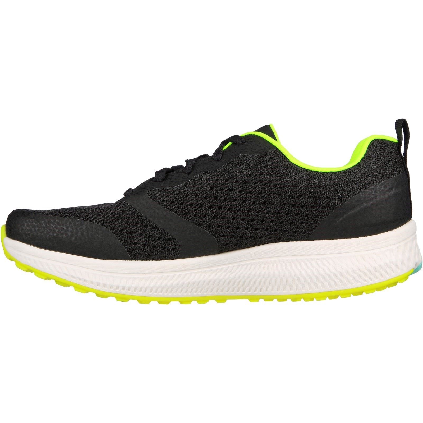 Skechers GO RUN Consistent - Intensify-X Sneakers Pour Femmes En Textile Noir/Vert Citron