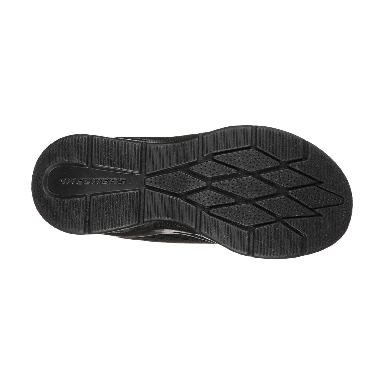Skechers Microspec Max Chaussures De Sport En Polyester Noir Pour Garçons En Textile Et À Garniture.