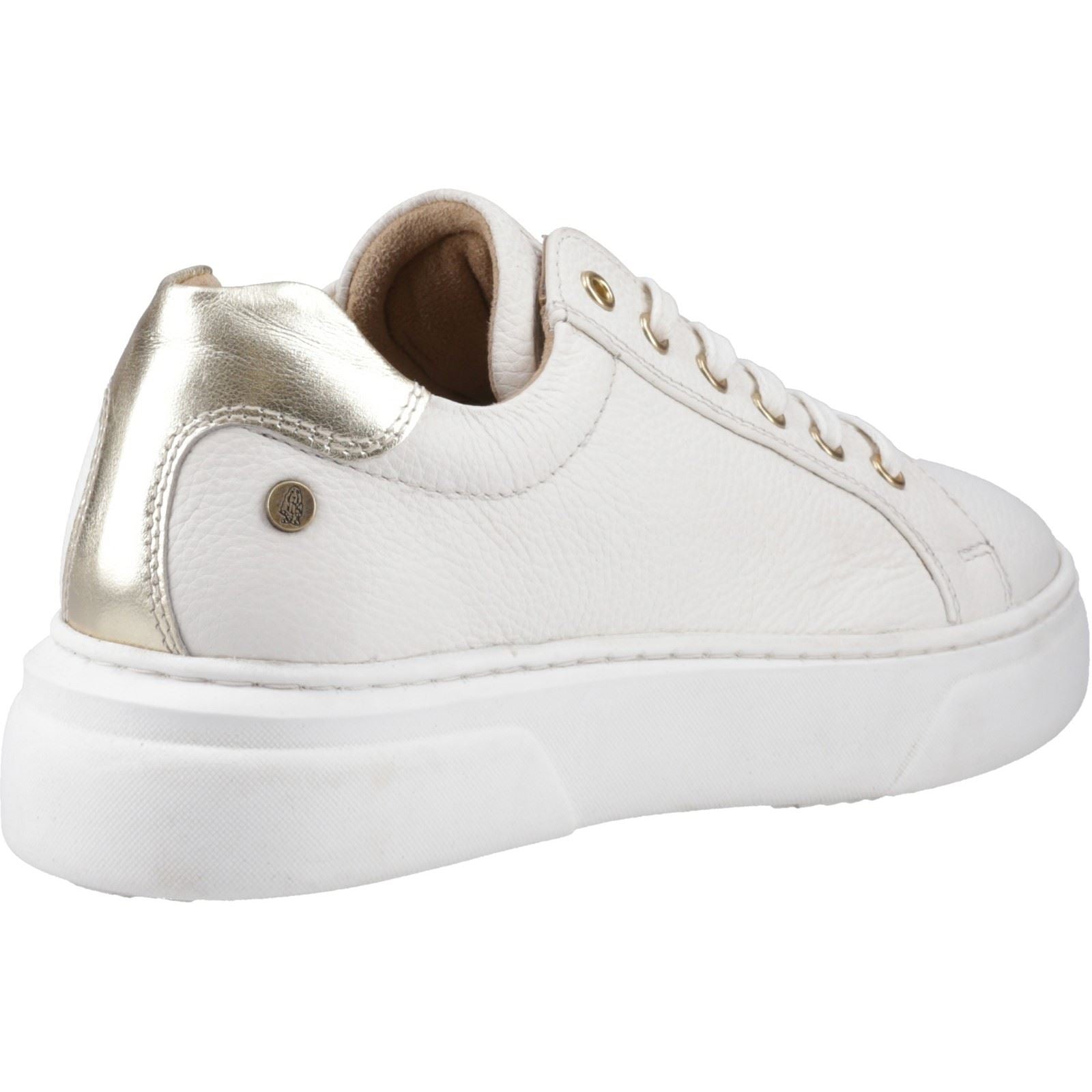 Hush Puppies Kathryn Baskets Blanches En Cuir Pour Femmes