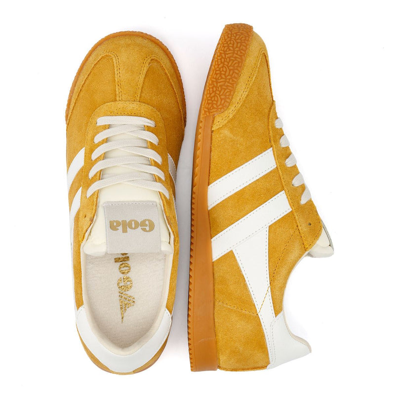 Gola Elan Baskets Jaunes Pour Femmes En Daim
