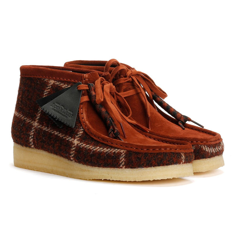 Clarks Originals Wallabee Chaussures Pour Homme Marron En Textile