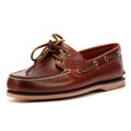 Timberland Classic 2 Eye Chaussures En Cuir Marron À Lacets Pour Homme