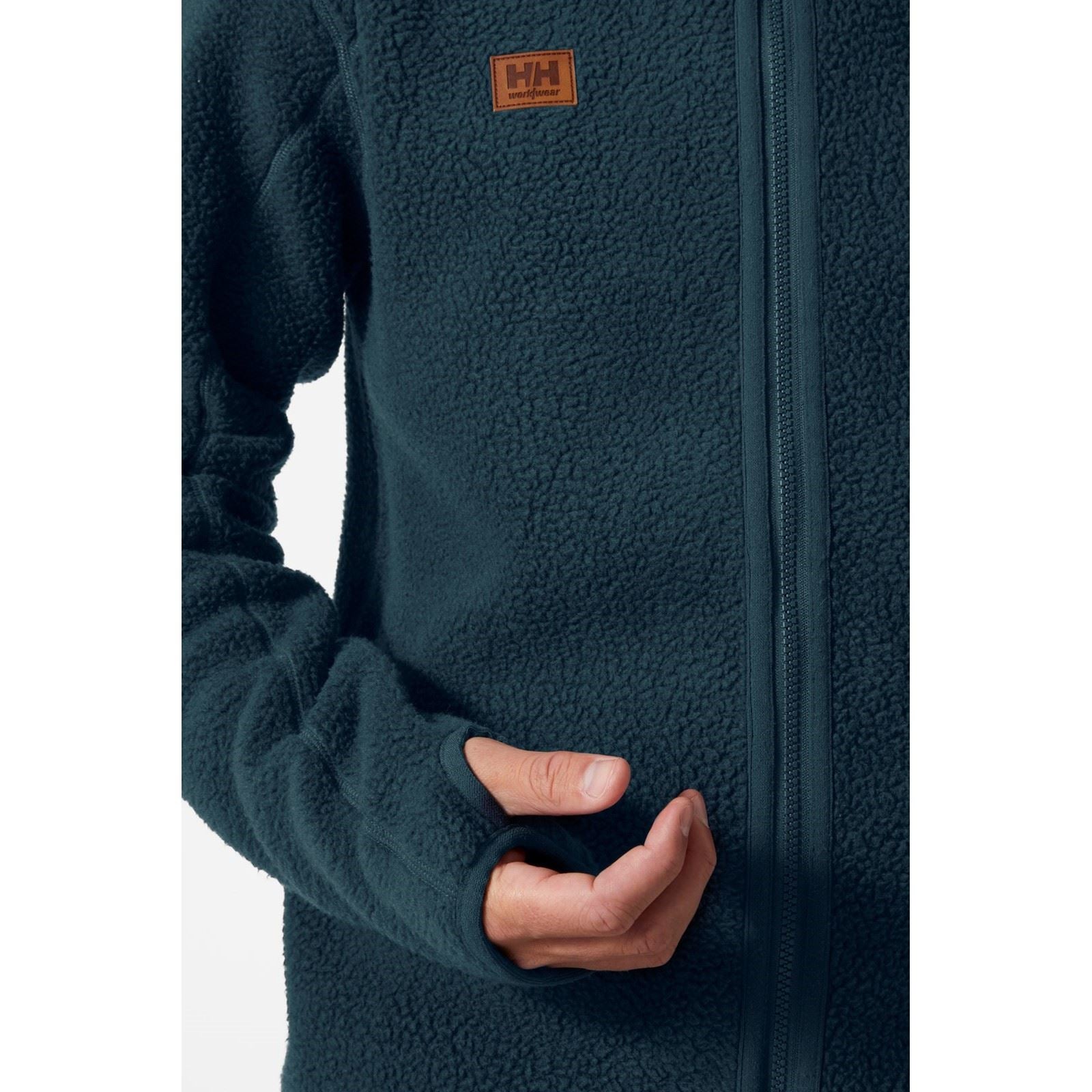 Helly Hansen Workwear Heritage Pile Hoodie Veste En Polaire Bleue Pour Homme