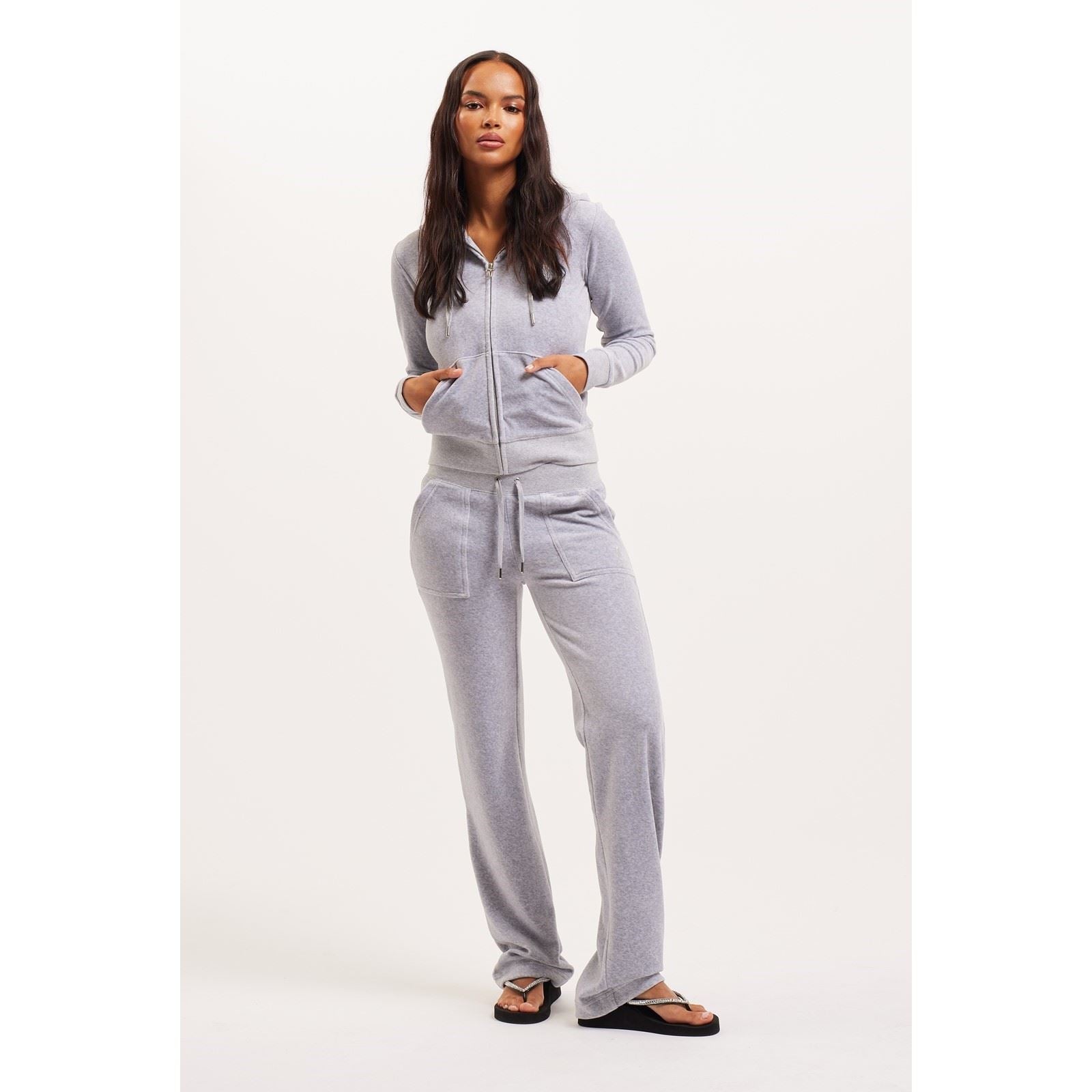 Juicy Couture Del Ray Pant Jogging En Polyester Pour Femmes Argenté