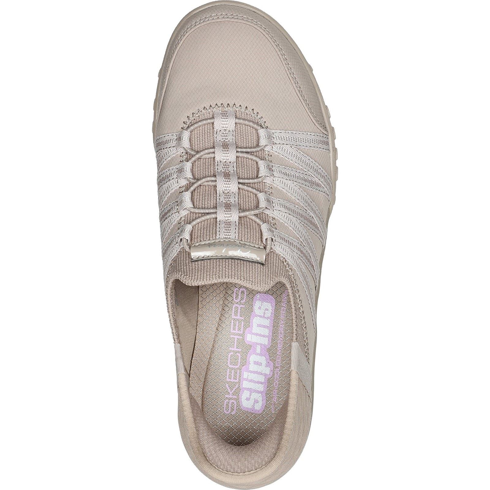 Skechers Breathe Easy Roll With Me Baskets Pour Femmes En Maille Tricotée, Couleur Taupe