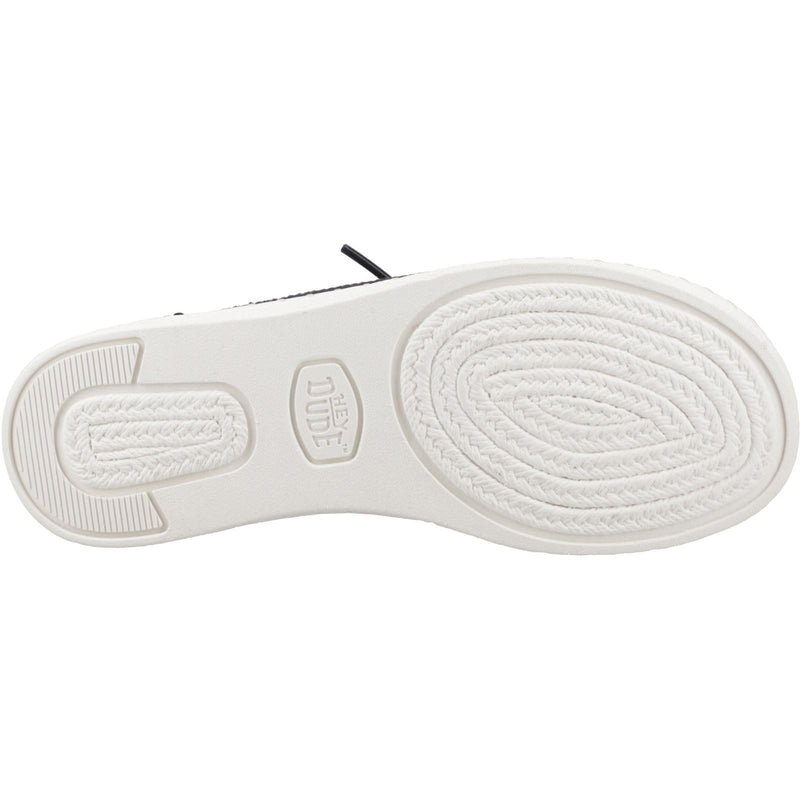 HEYDUDE Wendy Espadrille Woven Espadrilles Pour Femme En Mélange De Coton Noir