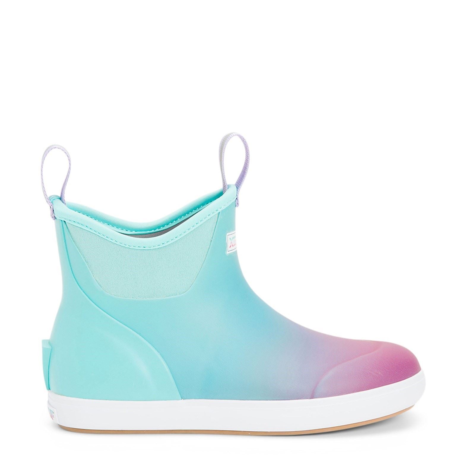 Xtratuf Bottes Wellington Aurora Bleues En Caoutchouc Deck À Cheville