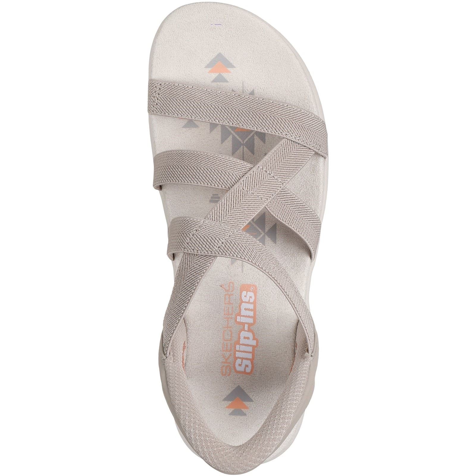 Skechers Reggae Slim - Stretch Flex Sandales Taupe Pour Femmes
