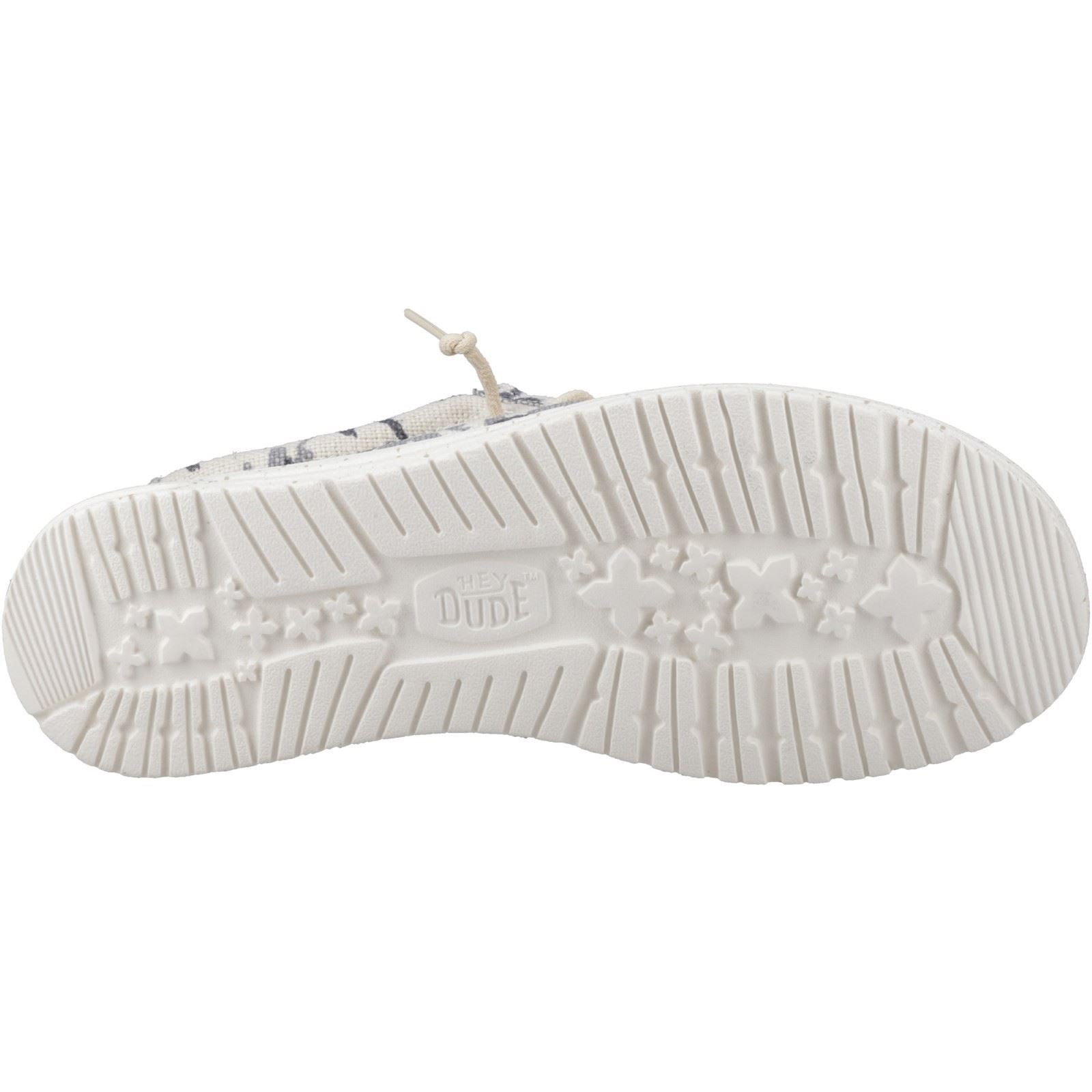 HEYDUDE Wally Palm Jute Chaussures Mocassins En Toile De Jute Pour Hommes Egret/Cloud Blue