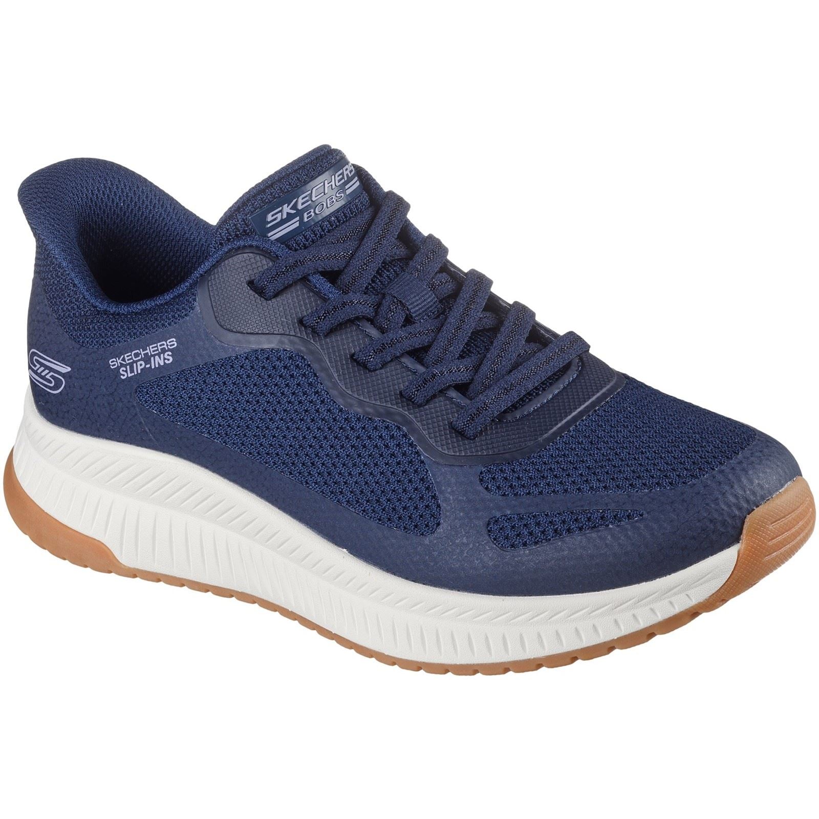 Skechers BOBS Squad 4 Staple Look Baskets Bleu Marine Pour Femmes