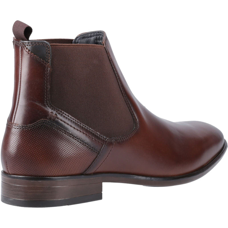 Pod Frank Bottes Pour Hommes En Cuir/Textile Cognac