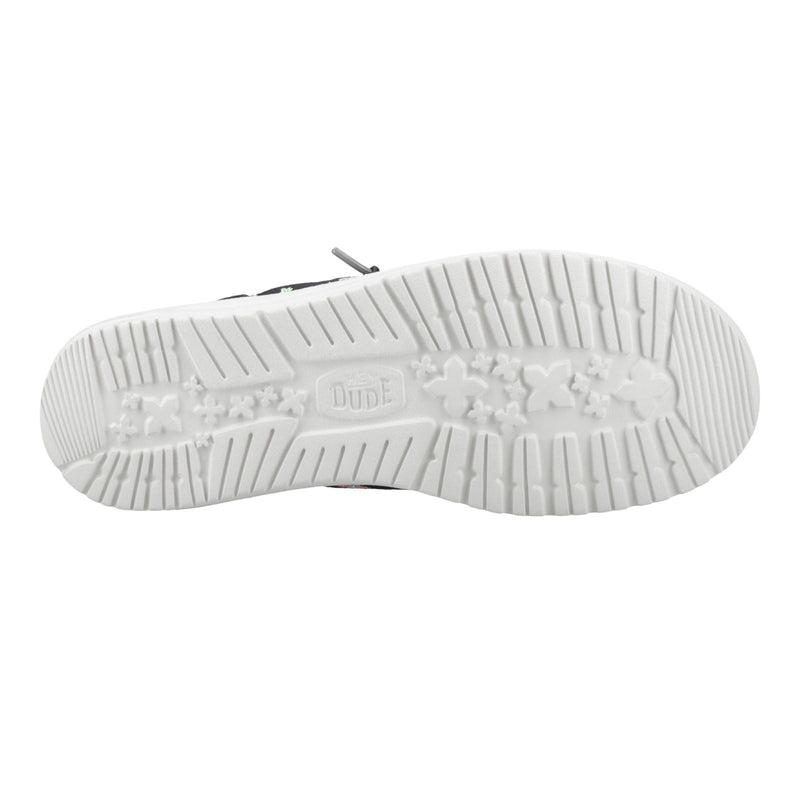 HEYDUDE Wally Funk Party Palm Chaussures Mocassins Homme En Coton Noir/Multicolore