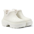 Crocs Stomp Lined Shorty Bottes Blanches Pour Femmes