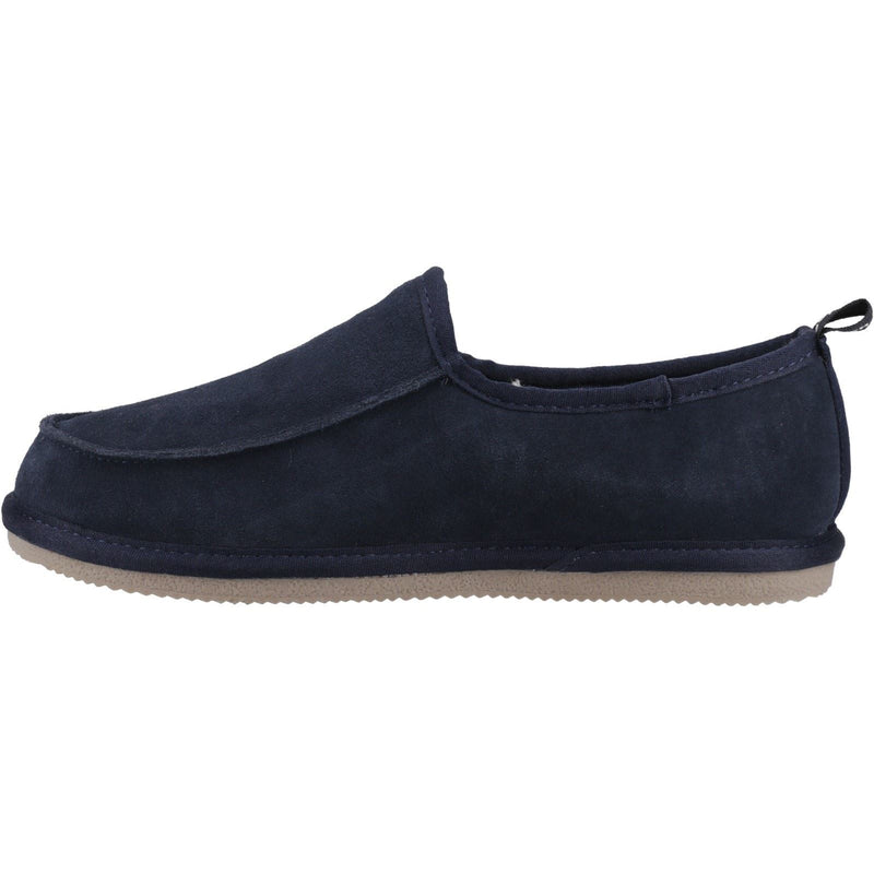 Hush Puppies Charles Chaussons Navy Pour Homme En Suède